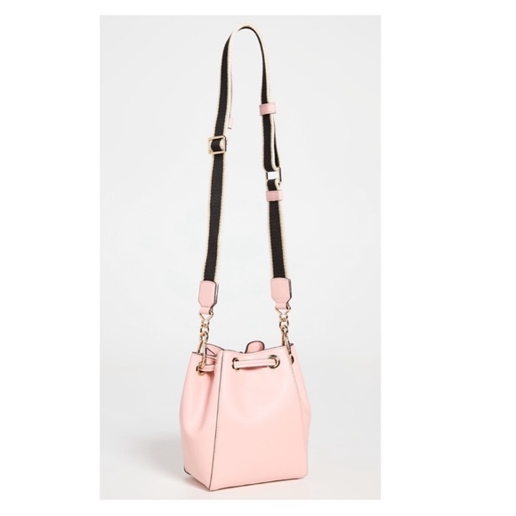 New! MARC JACOBS Crossbody Bucket Leather Bag in Rose Pink - Picture 6 of 12